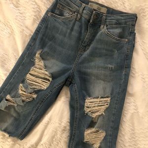 Topshop Jamie Super Ripped Jeans